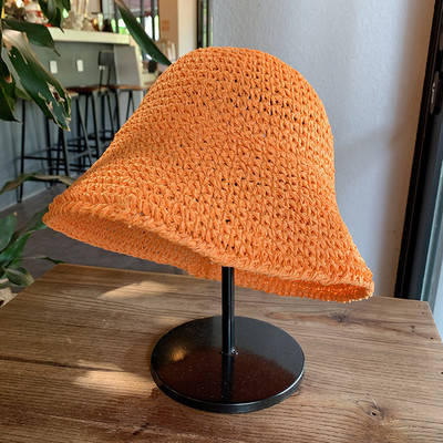 Ljeto 2022. Novi sklopivi slamnati šešir Šeširi za sunčanje na otvorenom za plažu za žene Jednobojni šešir s kantom Žene Goros Caliente Para Mujer