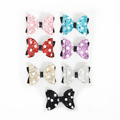 2 KOM 2,3 inča Slatke šljokice Mickey Minnie Mašnice za djevojčice Štipice za kosu Mini sjajne hvataljke za kosu Svjetlucave ukosnice Boutique Dodaci za pokrivala za glavu