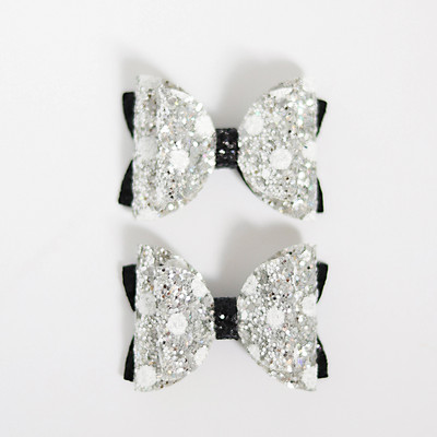 2 KOM 2,3 inča Slatke šljokice Mickey Minnie Mašnice za djevojčice Štipice za kosu Mini sjajne hvataljke za kosu Svjetlucave ukosnice Boutique Dodaci za pokrivala za glavu