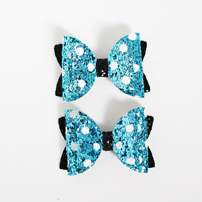 2 KOM 2,3 inča Slatke šljokice Mickey Minnie Mašnice za djevojčice Štipice za kosu Mini sjajne hvataljke za kosu Svjetlucave ukosnice Boutique Dodaci za pokrivala za glavu