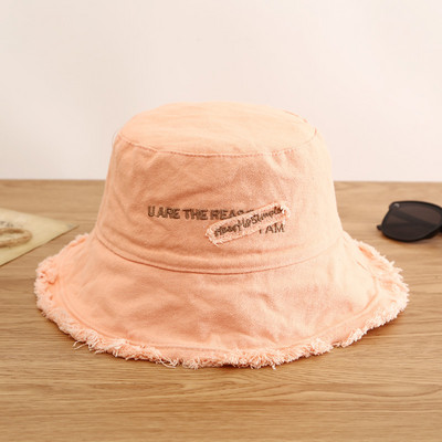 Moda femei bumbac găleată pălării femeie vară toamnă protecție solară pescar șapcă în aer liber plajă șapcă de soare pălărie pentru femei