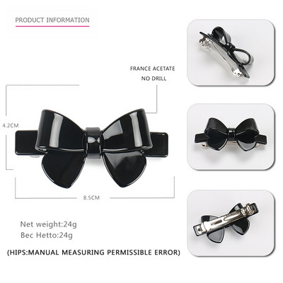 Mielos saldainių spalvos didelio ir mažo dydžio lankelių plaukų segtukai 7 spalvų prancūziško acetato mergaičių plaukų segtukai