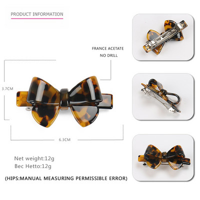 Mielos saldainių spalvos didelio ir mažo dydžio lankelių plaukų segtukai 7 spalvų prancūziško acetato mergaičių plaukų segtukai