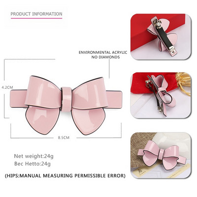 Mielos saldainių spalvos didelio ir mažo dydžio lankelių plaukų segtukai 7 spalvų prancūziško acetato mergaičių plaukų segtukai