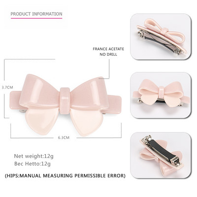 Mielos saldainių spalvos didelio ir mažo dydžio lankelių plaukų segtukai 7 spalvų prancūziško acetato mergaičių plaukų segtukai