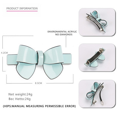 Mielos saldainių spalvos didelio ir mažo dydžio lankelių plaukų segtukai 7 spalvų prancūziško acetato mergaičių plaukų segtukai