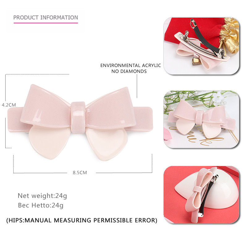 Mielos saldainių spalvos didelio ir mažo dydžio lankelių plaukų segtukai 7 spalvų prancūziško acetato mergaičių plaukų segtukai