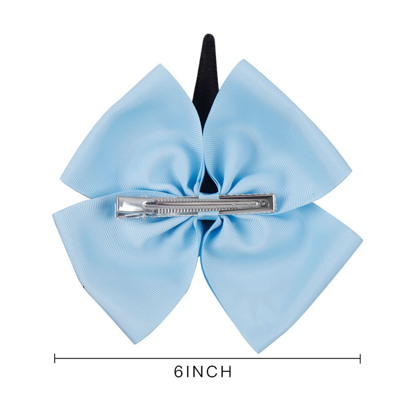 1 ks 6-palcové veľké veľké mašle do vlasov, trblietavé flitrované jednorožcové mašle do vlasov, dúhové mašle do vlasov, sponky do vlasov s aligátorom, vlasové doplnky