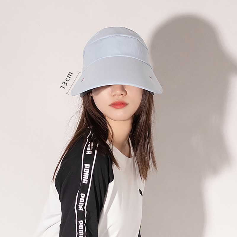 Dizajn brenda Ženski prazan cilindar s naočalama Puni šešir širokog oboda Ljetni šešir za biciklizam na otvorenom Podesivi obični šešir za sunčanje