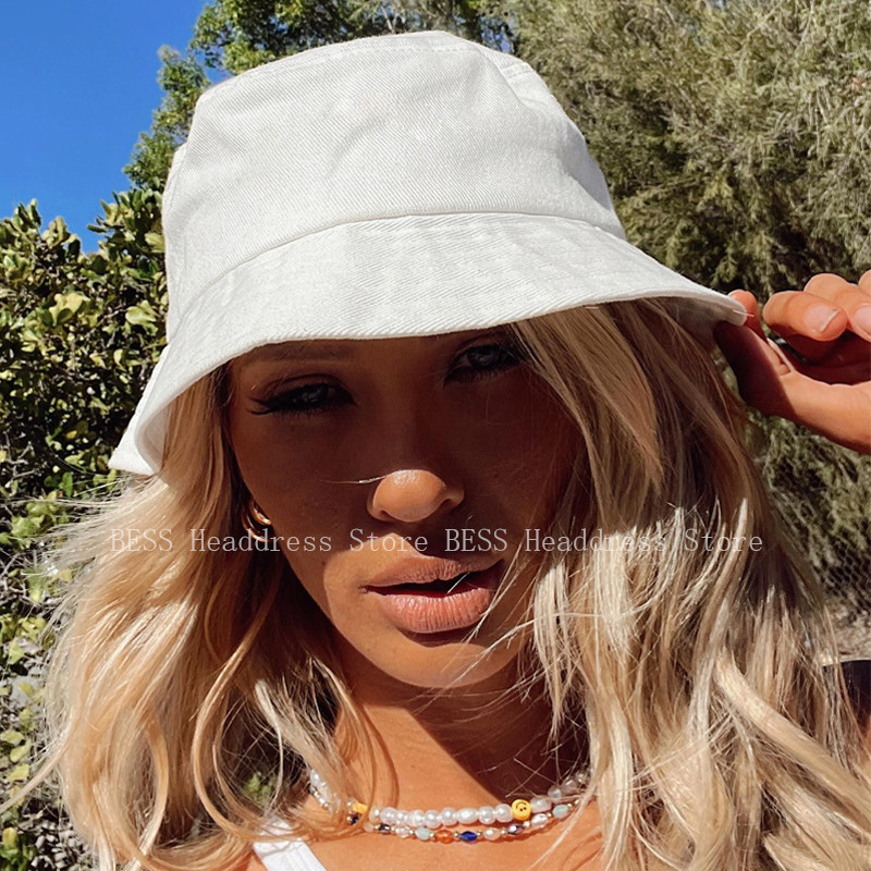 Nouă pălărie unisex din bumbac pentru femei, cu protecție solară de toamnă, pălărie Panama, șapcă de pescar în aer liber, șapcă de plajă, pălărie cu găleată, bărbați