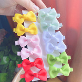 12 vienetų / partijoje Solid Grosgrain Ribbon MiNi Plaukų lankeliai Plaukų segtukai Vaikams Mieli Mergaičių plaukų segtukai Nauji galvos apdangalai Vaikiški Plaukų Priedai