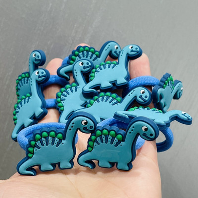 10kom/set dodaci za kosu s crtanim dinosaurusima, dječje gumice, gumice za kosu, elastične trake za kosu, traka za kosu, ukrasi, kravate