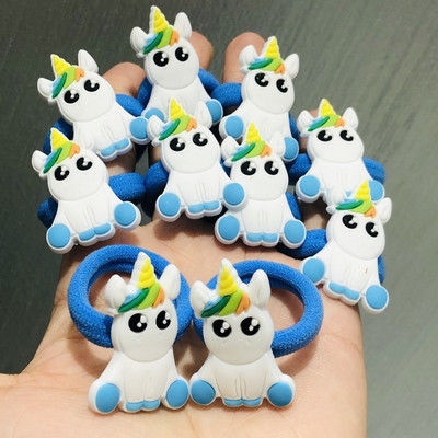 10kom/set dodaci za kosu s crtanim dinosaurusima, dječje gumice, gumice za kosu, elastične trake za kosu, traka za kosu, ukrasi, kravate