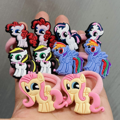 10kom/set dodaci za kosu s crtanim dinosaurusima, dječje gumice, gumice za kosu, elastične trake za kosu, traka za kosu, ukrasi, kravate