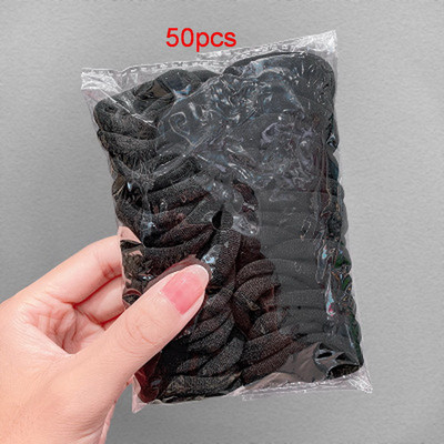 100/50/pachet Benzi elastice de păr din nailon pentru fete 3,5 cm Bandă de cauciuc pentru păr Bebeluș Cravată de păr crocantă Gumă coadă de cal Scrunchie Femei