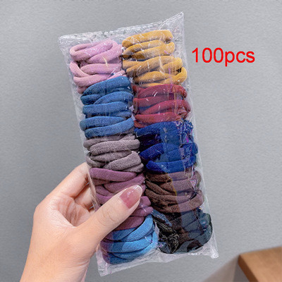 100/50/pachet Benzi elastice de păr din nailon pentru fete 3,5 cm Bandă de cauciuc pentru păr Bebeluș Cravată de păr crocantă Gumă coadă de cal Scrunchie Femei