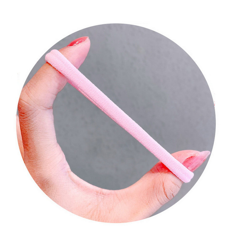 100/50/pachet Benzi elastice de păr din nailon pentru fete 3,5 cm Bandă de cauciuc pentru păr Bebeluș Cravată de păr crocantă Gumă coadă de cal Scrunchie Femei