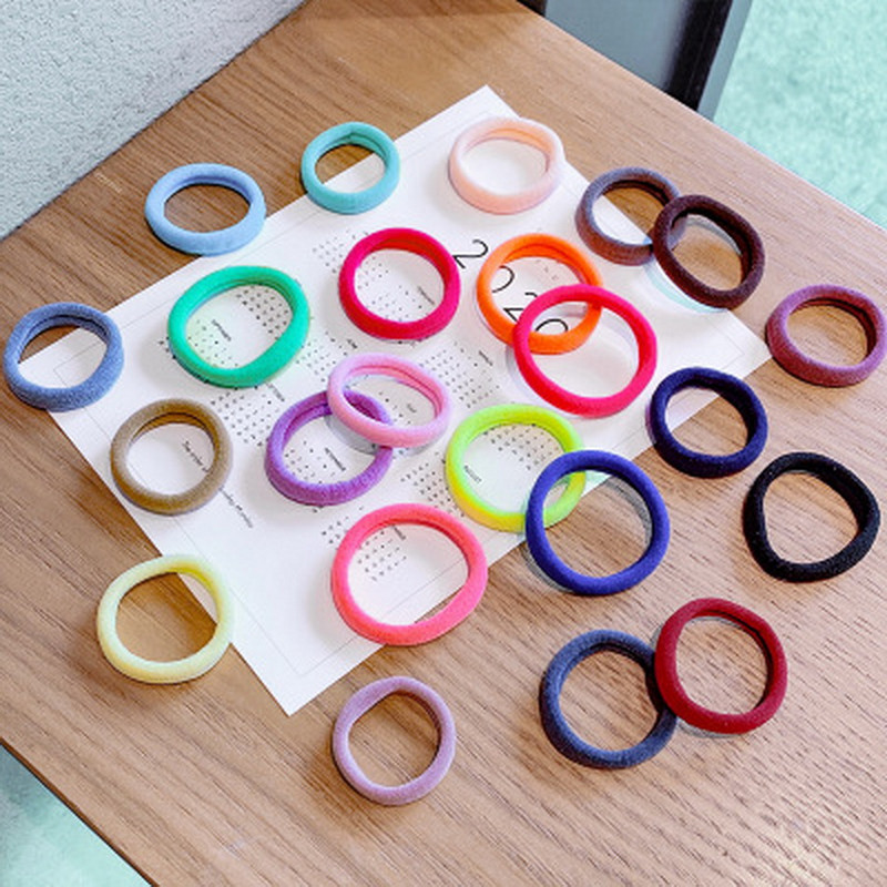 100/50/pachet Benzi elastice de păr din nailon pentru fete 3,5 cm Bandă de cauciuc pentru păr Bebeluș Cravată de păr crocantă Gumă coadă de cal Scrunchie Femei