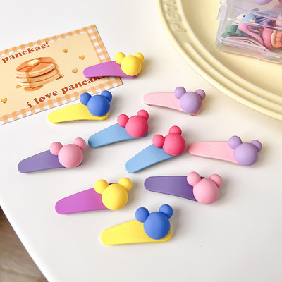 10 kom/kutija Nove djevojčice Slatke akrilne crtane ukrase s cvijećem i voćem Koje za kosu, ljupke ukosnice, dječji dodaci za kosu