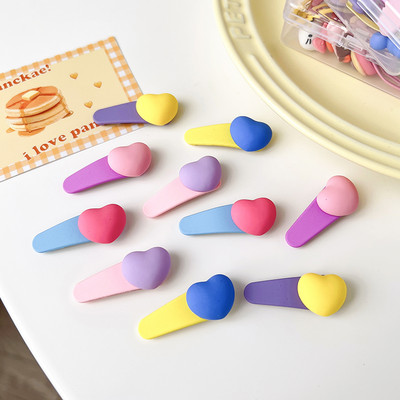 10 kom/kutija Nove djevojčice Slatke akrilne crtane ukrase s cvijećem i voćem Koje za kosu, ljupke ukosnice, dječji dodaci za kosu