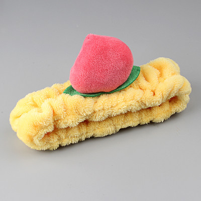 Módna plyšová čelenka do vlasov, roztomilá žabia plyšová loptička, broskyňová, vianočné parohy, dievčenská elastická čelenka, dámske umývanie tváre, vlasové doplnky