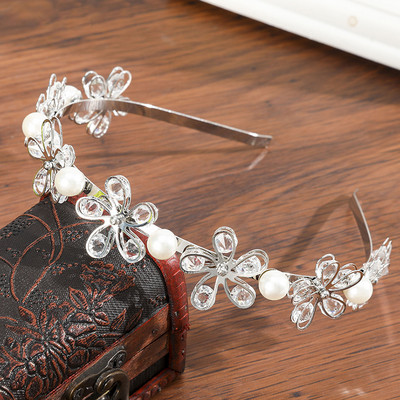 Haimeikang Strass Bezel Baroc Bandita pentru femei Cristal Bretele de păr Nouă modă din aliaj Cerce pentru păr Accesorii pentru păr