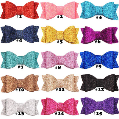 15 KOM Mašne za kosu za djevojčice, kopče, svjetlucave šljokice, mašne za kosu s aligator kopčama, dodaci za ukosnice za kosu, veleprodaja