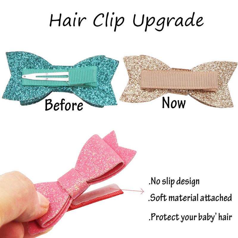 15 KOM Mašne za kosu za djevojčice, kopče, svjetlucave šljokice, mašne za kosu s aligator kopčama, dodaci za ukosnice za kosu, veleprodaja