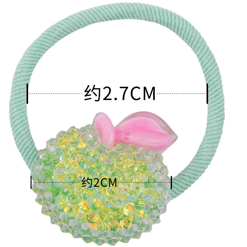10 ks/lot kórejské detské ovocné módne elastické gumičky sladké dievča princezná čelenka vlasové doplnky ozdoby