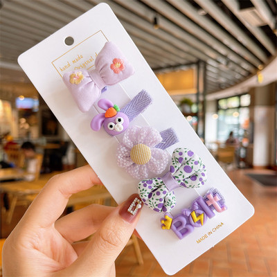 5pcs/Set Novi crtani cvijet Princess Ukosnice Žene Djevojke Ukosnice Igle Ukosnice Dodaci Djeca Djeca Ukosnice Pokrivala