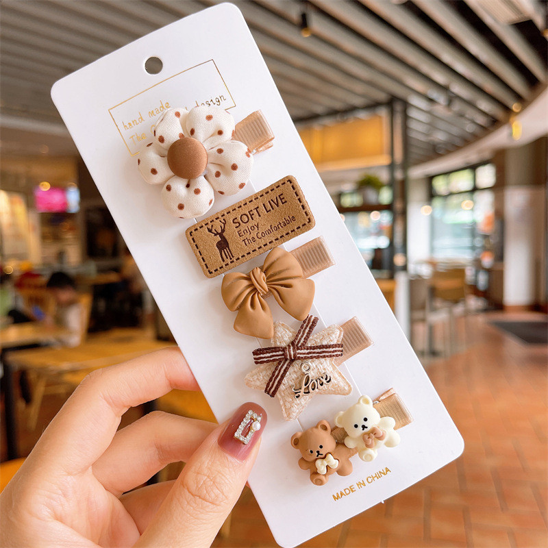 5pcs/Set Novi crtani cvijet Princess Ukosnice Žene Djevojke Ukosnice Igle Ukosnice Dodaci Djeca Djeca Ukosnice Pokrivala