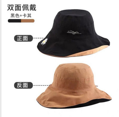 Slnečný klobúk, letný skladací klobúk pre ženy, vonkajší opaľovací krém, bavlnená rybárska poľovnícka čiapka s anti-UV filtrom a širokým okrajom