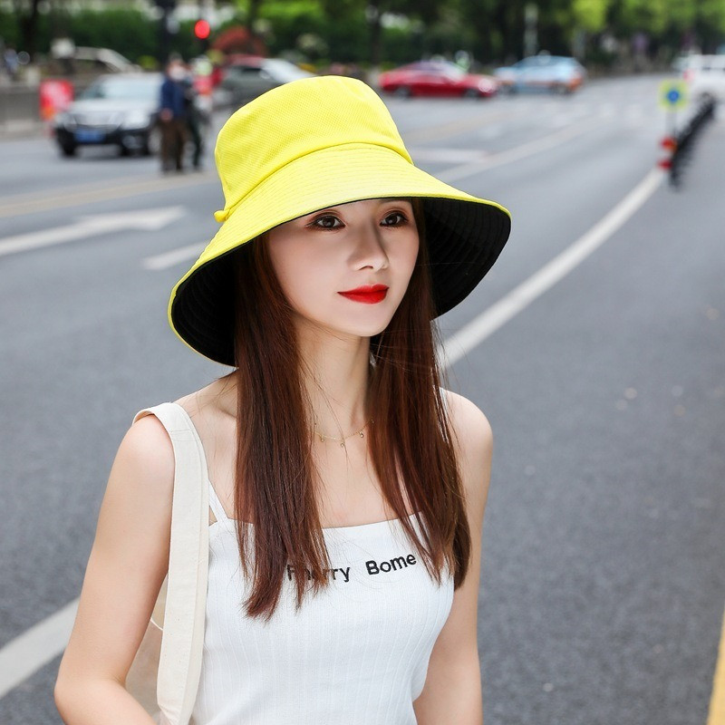 Slnečný klobúk, letný skladací klobúk pre ženy, vonkajší opaľovací krém, bavlnená rybárska poľovnícka čiapka s anti-UV filtrom a širokým okrajom