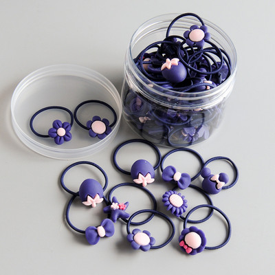 30/40 buc rășină de desene animate seria pentru copii coadă de cal benzi elastice pentru păr Moda fete benzi pentru cap cu flori Accesorii pentru păr Accesorii pentru păr