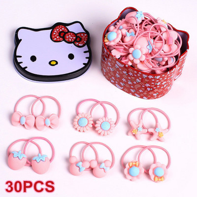 30/40 buc rășină de desene animate seria pentru copii coadă de cal benzi elastice pentru păr Moda fete benzi pentru cap cu flori Accesorii pentru păr Accesorii pentru păr