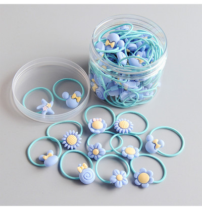 30/40 buc rășină de desene animate seria pentru copii coadă de cal benzi elastice pentru păr Moda fete benzi pentru cap cu flori Accesorii pentru păr Accesorii pentru păr