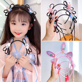 Vintage perika, plastične trake za kosu za djevojčice, obruč za kosu, traka za glavu, dječji drevni Hanfu Cosplay dodaci za kosu Pokrivalo