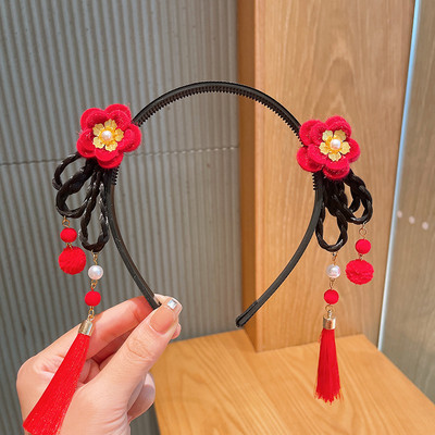 Vintage perika, plastične trake za kosu za djevojčice, obruč za kosu, traka za glavu, dječji drevni Hanfu Cosplay dodaci za kosu Pokrivalo