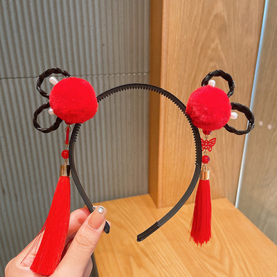 Vintage perika, plastične trake za kosu za djevojčice, obruč za kosu, traka za glavu, dječji drevni Hanfu Cosplay dodaci za kosu Pokrivalo