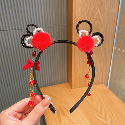 Vintage perika, plastične trake za kosu za djevojčice, obruč za kosu, traka za glavu, dječji drevni Hanfu Cosplay dodaci za kosu Pokrivalo