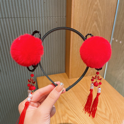 Vintage perika, plastične trake za kosu za djevojčice, obruč za kosu, traka za glavu, dječji drevni Hanfu Cosplay dodaci za kosu Pokrivalo