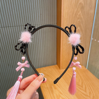 Vintage perika, plastične trake za kosu za djevojčice, obruč za kosu, traka za glavu, dječji drevni Hanfu Cosplay dodaci za kosu Pokrivalo