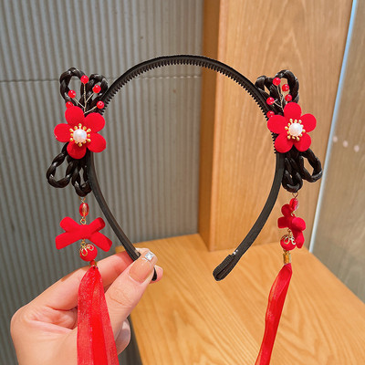 Vintage perika, plastične trake za kosu za djevojčice, obruč za kosu, traka za glavu, dječji drevni Hanfu Cosplay dodaci za kosu Pokrivalo