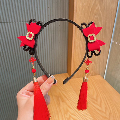 Vintage perika, plastične trake za kosu za djevojčice, obruč za kosu, traka za glavu, dječji drevni Hanfu Cosplay dodaci za kosu Pokrivalo