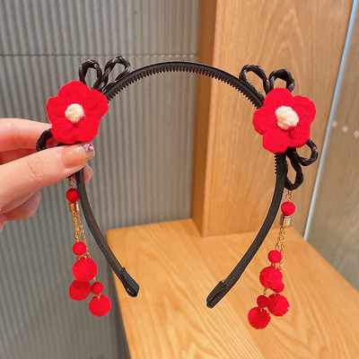 Vintage perika, plastične trake za kosu za djevojčice, obruč za kosu, traka za glavu, dječji drevni Hanfu Cosplay dodaci za kosu Pokrivalo