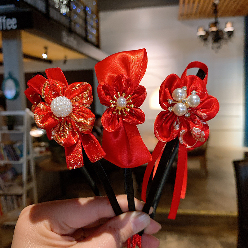 Vintage perika, plastične trake za kosu za djevojčice, obruč za kosu, traka za glavu, dječji drevni Hanfu Cosplay dodaci za kosu Pokrivalo