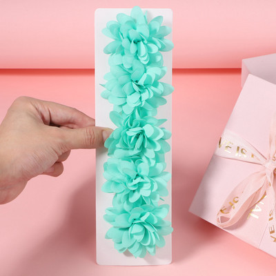 5 bucăți/set fete șifon flori lucrate manual cu agrafe de păr pentru copii prințesă trandafir agrafe pentru pânză accesorii cap cu ridicata