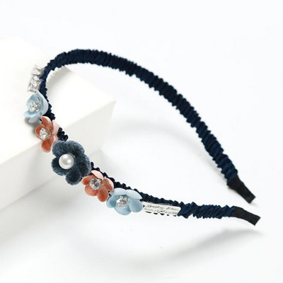 Trake za kosu Neklizajući okvir Šareni vještački dijamant Cvijet Vodeni valoviti Obruč za kosu Traka za glavu za djevojčice Traka za kosu Dodaci za kosu Slatki