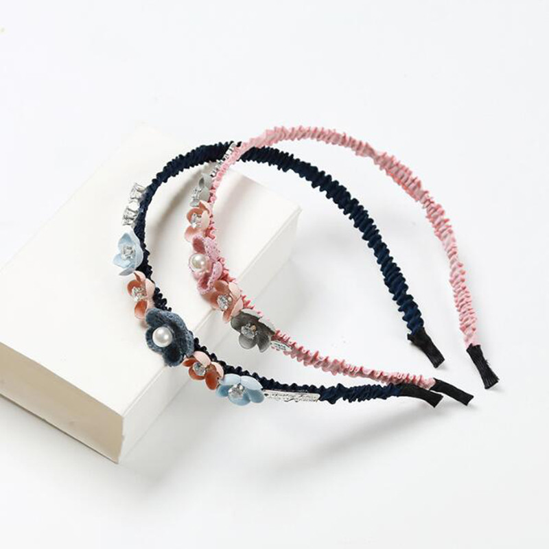 Trake za kosu Neklizajući okvir Šareni vještački dijamant Cvijet Vodeni valoviti Obruč za kosu Traka za glavu za djevojčice Traka za kosu Dodaci za kosu Slatki