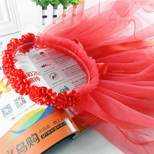 Veo trake za glavu od pređe za djecu Djevojčice Princess Crown Mašna čvor Cvjetne trake za kosu Dječji dodaci za kosu Korejski ručni veleprodaja